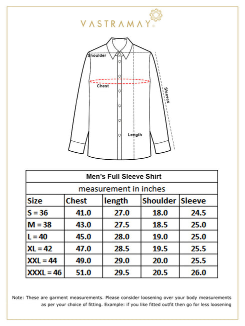 Men's Blue Silk Blend Ethnic Shirt